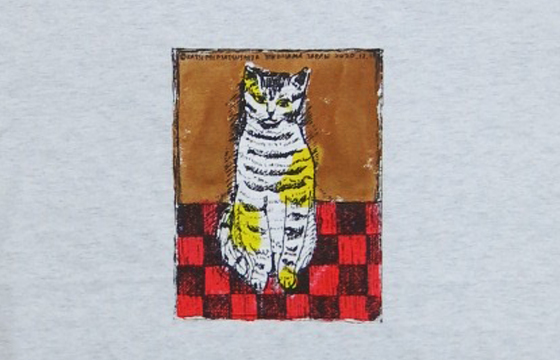 【猫柄】カツミアート（松下カツミ）T-シャツ：ツ：TABBY